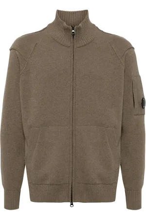 C.P. Company Wafelgebreid vest met col