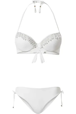 Twin-Set Triangel bikini met kralen