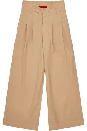 ECKHAUS LATTA Plooibroek met wijde pijpen