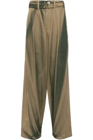 JiyongKim Katoenen broek met wijde pijpen