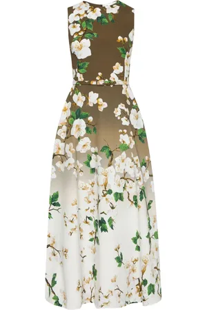 Oscar de la Renta Jurk met print