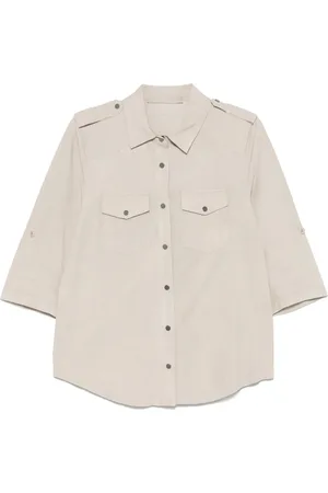 SALVATORE SANTORO Suède blouse