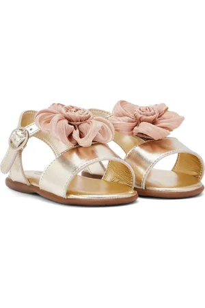 Babywalker Sandalen met bloemenapplicatie