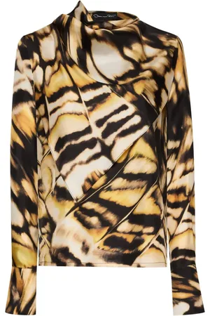 Oscar de la Renta Shirt met abstracte print