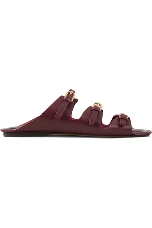 Sandro Leren sandalen