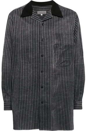 YOHJI YAMAMOTO Gestreept overhemd met open kraag