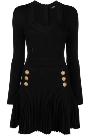 Balmain Ribgebreide jurk