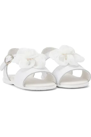 Babywalker Sandalen met bloemenapplicatie