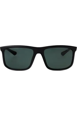 Emporio Armani Zonnebril met vierkant mat montuur