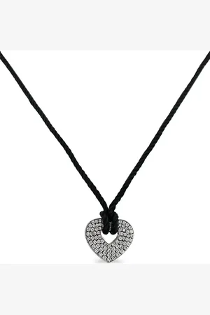 POIRAY 2000s witgouden Secret halsketting met diamant