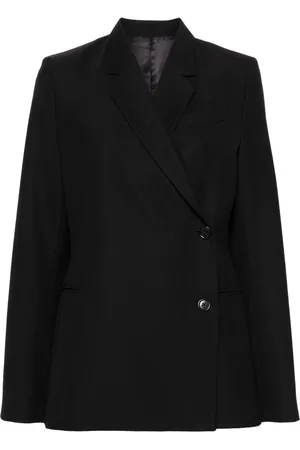 Totême Blazer met dubbele rij knopen en twill weving
