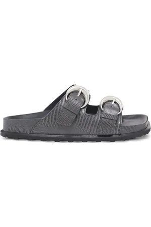 Marine Serre Sandalen met hagedissenprint