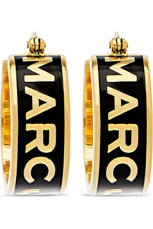 Marc Jacobs The Button emaille oorringen met logo