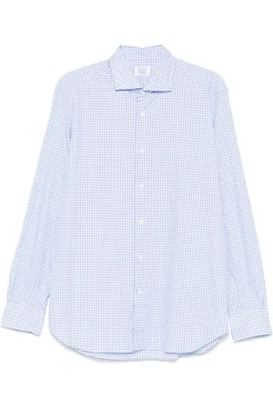 MAZZARELLI Overhemd met gingham ruit