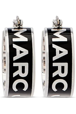 Marc Jacobs The Button emaille oorringen met logo