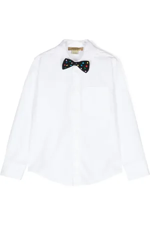 Stella McCartney Katoenen shirt met strikapplicatie