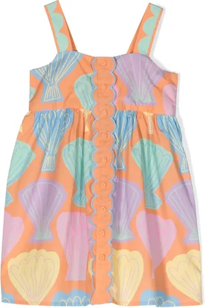 Stella McCartney Flared jurk met schelpenprint
