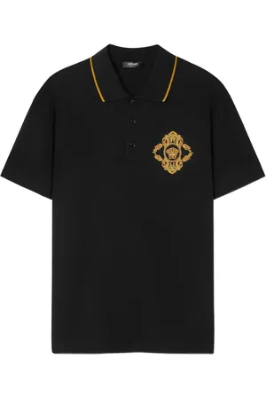 VERSACE Architectural Baroque poloshirt met borduurwerk