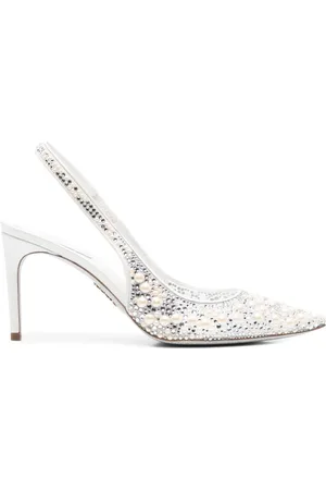 RENE CAOVILLA 80 mm pumps met parels