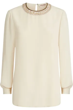 EMPORIO Blouse met hals met kralen
