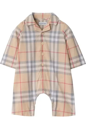 Burberry Geruite katoenen romper