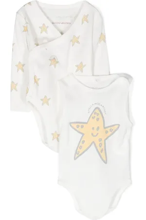 Stella McCartney Twee katoenen rompers met print