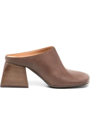 UMA WANG 70 mm Stone muiltjes