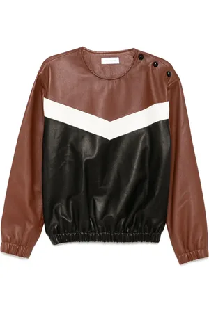 Ernest W. Baker 80s leren sweater