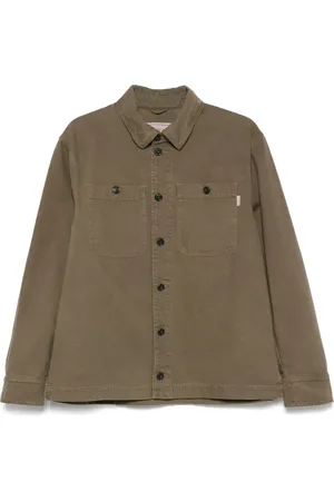 Baracuta Canvas shirtjack met geverfd effect