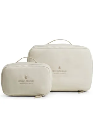 Brunello Cucinelli Toilettas met geborduurd logo