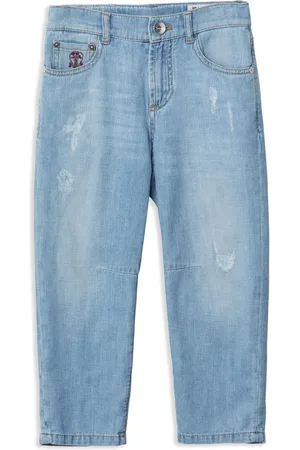 Brunello Cucinelli Gerafelde jeans