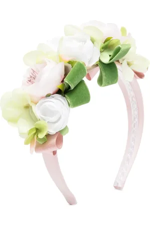 COLORICHIARI Haarband met bloemapplicatie