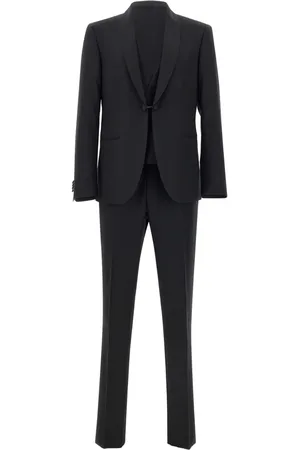 corneliani Driedelig pak met satijnen afwerking