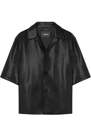 VERSACE Leren blouson shirtjack