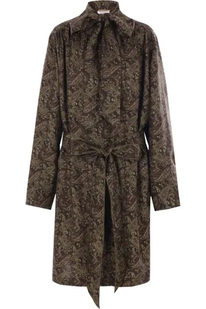 Saint Laurent Zijden jurk met paisley