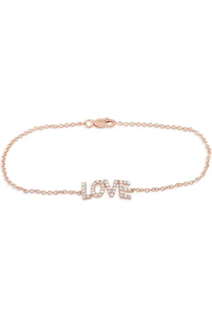 LB Exclusive 14kt roségouden Love armband met diamant