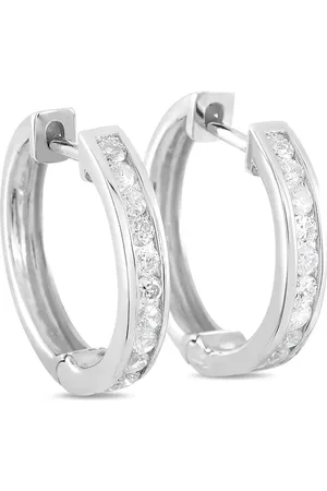 LB Exclusive 14kt witgouden oorbellen met diamond