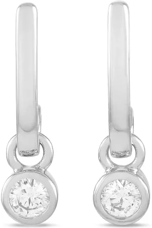 LB Exclusive 14kt witgouden oorbellen met diamond