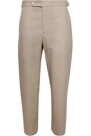 BODE Linnen broek met zijband