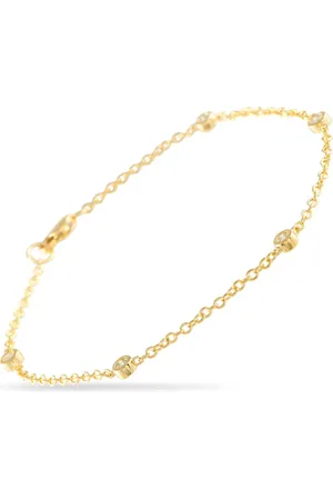 LB Exclusive 14kt geelgouden armband met diamant