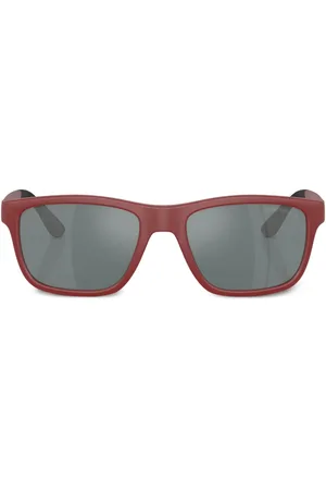 Emporio Armani Zonnebril met rechthoekig montuur