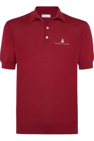 Brunello Cucinelli Poloshirt met logoprint