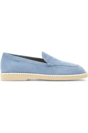 Hogan Suède loafers met logo