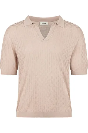 A PAPER KID Gebreid poloshirt