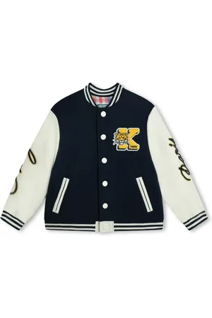 Kenzo Bomberjack met colourblocking en logopatch