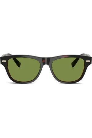 Brunello Cucinelli Zonnebril met wayfarer montuur