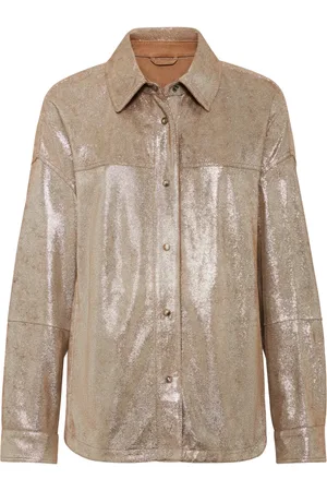 Brunello Cucinelli Lamé shirtjack