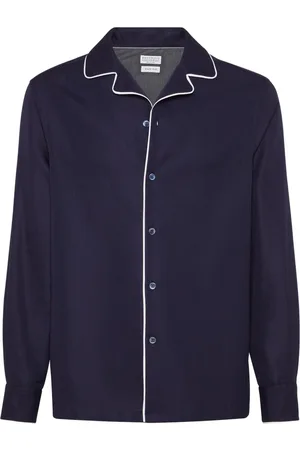 Brunello Cucinelli Overhemd met contrasterende afwerking