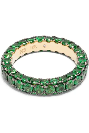 Shay 18kt geelgouden ring met smaragd