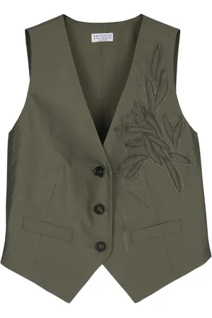 Brunello Cucinelli Gilet met borduurwerk